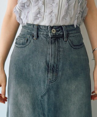 YECCA VECCA ロングデニムスカート Gray