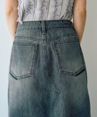 YECCA VECCA ロングデニムスカート Gray