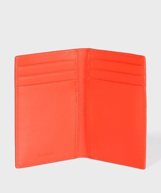 Paul Smith マーケトリーストライプラビット カードケース コーラル