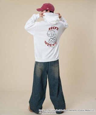 WEGO 【ユニセックス着用ITEM/裏起毛】HOTSTUFFグラフィックプルオーバー ホワイト