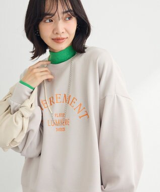 Green Parks ロゴ刺繍ダンボールプルオーバー Beige