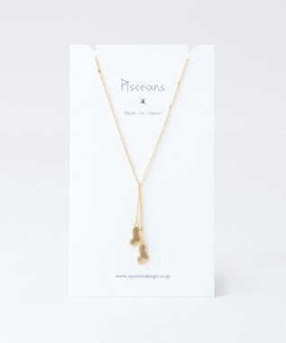 Pisceans クラウドプレートネックレス マットゴールド