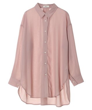 earth music&ecology シアーシャツ Pink