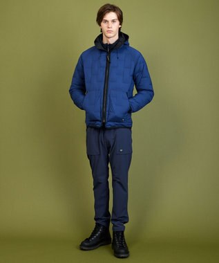 JOSEPH ABBOUD MOUNTAIN 【2WAYストレッチ/ECO撥水/防風/裏起毛】ストームシャットフリース パンツ ネイビー系