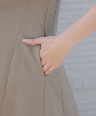 Tiaclasse L 【おのののかさん着用】冷凛(ひやりん)カノコAラインフレアワンピース ベージュ
