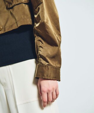 GRACE CONTINENTAL クロップドミリタリージャケット カーキ