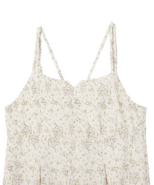 earth music&ecology フラワーバッククロスキャミワンピース Ivory