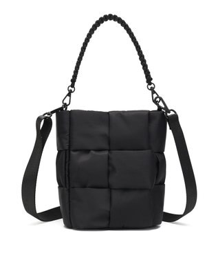 style code 【軽量・ペットボトル収納可能】パデット　縦型ショルダー　２WAY 　高密度ナイロン ブラック