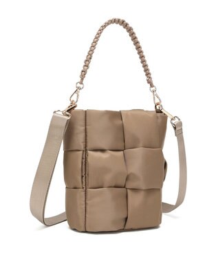 style code 【軽量・ペットボトル収納可能】パデット　縦型ショルダー　２WAY 　高密度ナイロン グレージュ