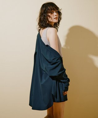 San-ai Resort（三愛水着楽園） ★新色ブラック×ライトグレー入荷【UPF50＋】シャツ・ショートパンツ付き４点セット　9M・11L　【San-ai Resort（サンアイリゾート）】 ブラック×ライトグレー