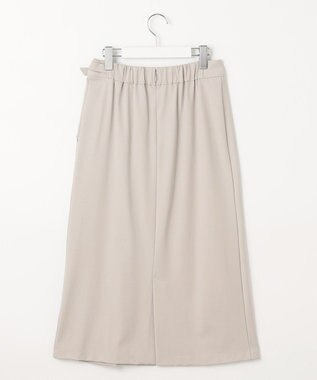 J.PRESS LADIES S 【洗える】 Hari-Puru jersey スカート ライトグレー系