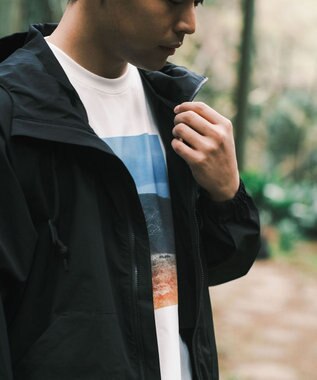 SHARE PARK MENS 【撥水・UVカット・ストレッチ・軽量 】パッカブルマウンテンパーカー（Lサイズ） ブラック系