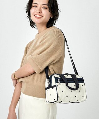 EVERYDAY SM SATCHEL/ネイビースイスハート / LeSportsac