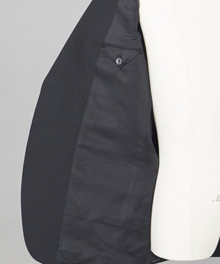GOTAIRIKU フォーマルシーンにも対応可【ロングシーズン対応】WOOL×POLYESTER ベーシックスーツ（ブラック） ブラック系