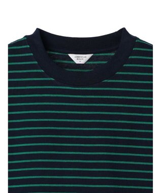 AMERICAN HOLIC ボーダーショートカットプルオーバー Navy