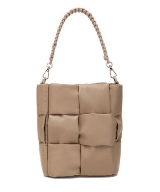 style code 【軽量・ペットボトル収納可能】パデット　縦型ショルダー　２WAY 　高密度ナイロン グレージュ