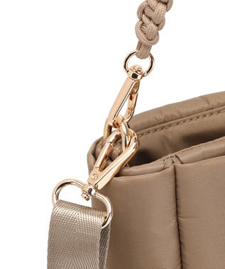 style code 【軽量・ペットボトル収納可能】パデット　縦型ショルダー　２WAY 　高密度ナイロン グレージュ
