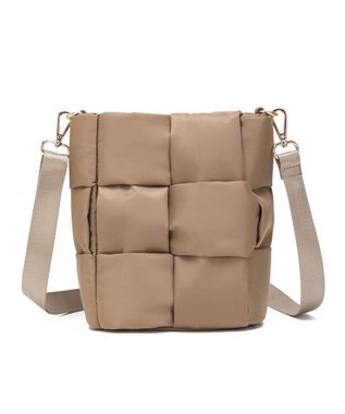 style code 【軽量・ペットボトル収納可能】パデット　縦型ショルダー　２WAY 　高密度ナイロン グレージュ