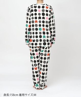 tsumori chisato SLEEP ツモリチサト パジャマ 綿100%(本体) 天竺素材 長袖 長ズボン レディース UDX598 /ワコール アイボリー