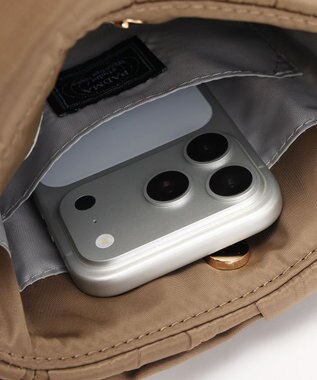 style code 【軽量・ペットボトル収納可能】パデット　縦型ショルダー　２WAY 　高密度ナイロン グレージュ