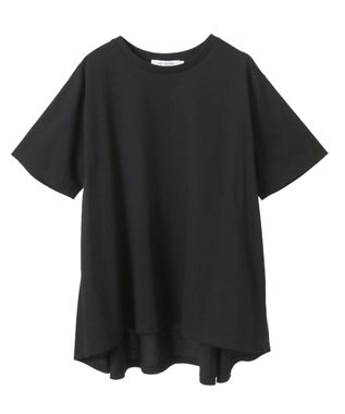 AMERICAN HOLIC 接触冷感バックフレア半袖プルオーバー Black