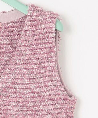 TOCCA 【洗える！】FONDU TWEED ドレス パープル系