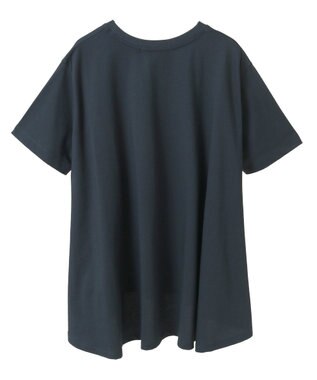 AMERICAN HOLIC 接触冷感バックフレア半袖プルオーバー Navy