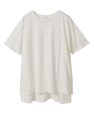 AMERICAN HOLIC 接触冷感バックフレア半袖プルオーバー Off White