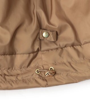 23区 L 【Oggi掲載】シレータフタ ハイネック ショート ダウンコート キャメル系