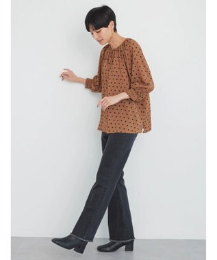 AMERICAN HOLIC マチ付きフレアデニム Black