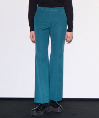 JOSEPH ギャバジンストレッチ　フィットフレアートラウザーズ Dark Teal