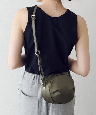 russet クラウズナイロンサークルミニショルダーバッグ(CE-1728) Khaki