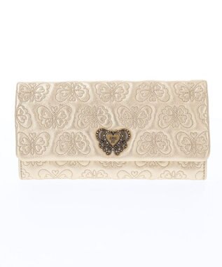 ANNA SUI チェイス 被せ長財布 ゴールド