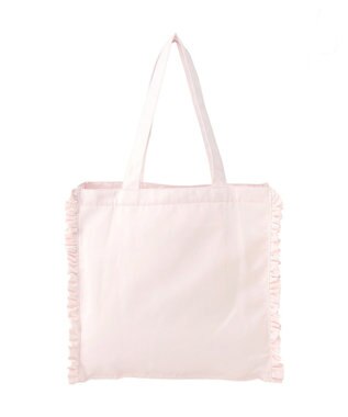 Maison de FLEUR サテンフリルスクエアトートバッグ Pink