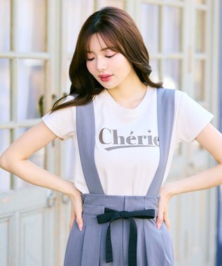 レタードプリントコンパクト Tシャツ