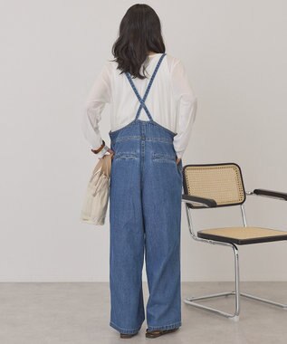 AMERICAN HOLIC デニムスクエアサロペット Indigo