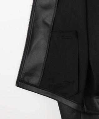 ANY 【手洗い可】マシュマロコーティングブルゾン ブラック