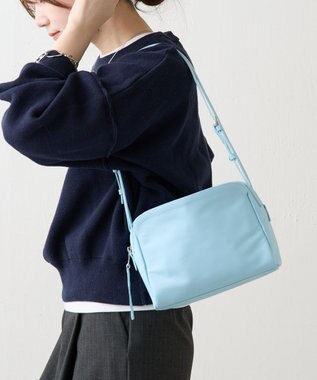 russet kuubo ボックストートバッグ(CE-1633) Sax