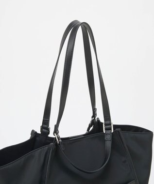 TOPKAPI 【TREASURE TOPKAPI】ナイロン 2way レザーハンドル トートバッグ ブラック