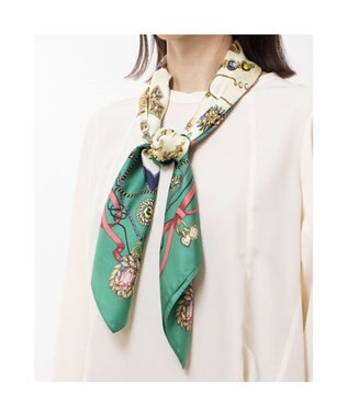 UNBILLION カカトゥ kakatoo / ジュエリーボックスシルクスカーフ グリーン