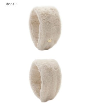 MOONBAT PAUL&JOE ACCESSOIRES(ポール&ジョー)カチューシャ イヤマフ ネコチャーム付 ホワイト