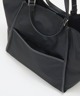 TOPKAPI 【TREASURE TOPKAPI】ナイロン 2way レザーハンドル トートバッグ ブラック