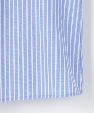 自由区 【SHIHOさん着用】ボリュームスリーブ ブラウス サックスストライプ