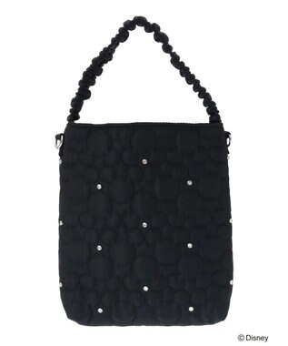 Green Parks ミッキーフレンド／キルティングビジューバッグ Black