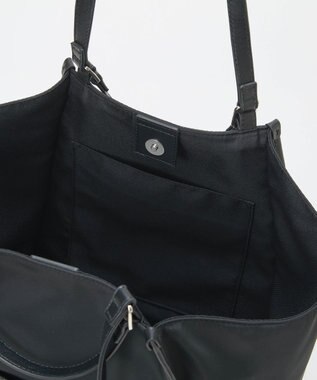 TOPKAPI 【TREASURE TOPKAPI】ナイロン 2way レザーハンドル トートバッグ ブラック