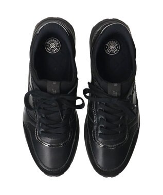 INTER-CHAUSSURES 【BUSSOLA】スリッポンスニーカー ブラック