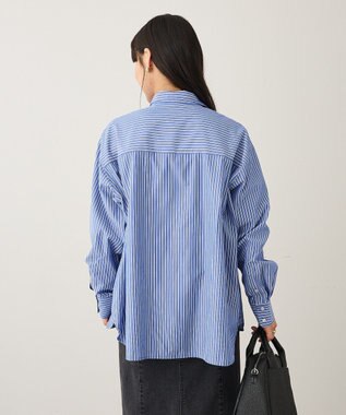 CRAFT STANDARD BOUTIQUE レギュラーカラーオーバーサイズシャツ Blue