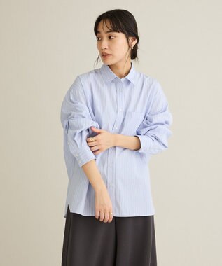 CRAFT STANDARD BOUTIQUE レギュラーカラーオーバーサイズシャツ Light Blue