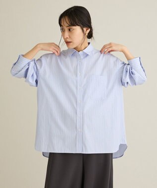 CRAFT STANDARD BOUTIQUE レギュラーカラーオーバーサイズシャツ Light Blue