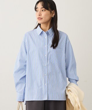 CRAFT STANDARD BOUTIQUE レギュラーカラーオーバーサイズシャツ Sax